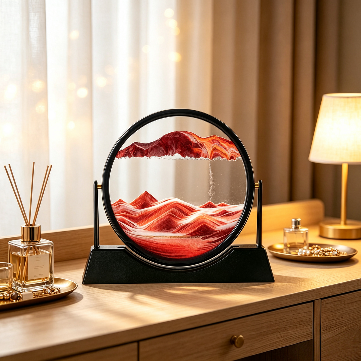 Vivflo Crimson Horizon Moving Sand Art